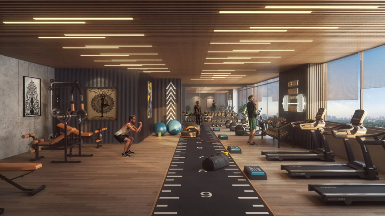 Arihant SkySuites Tathawade Indoor Gym Image