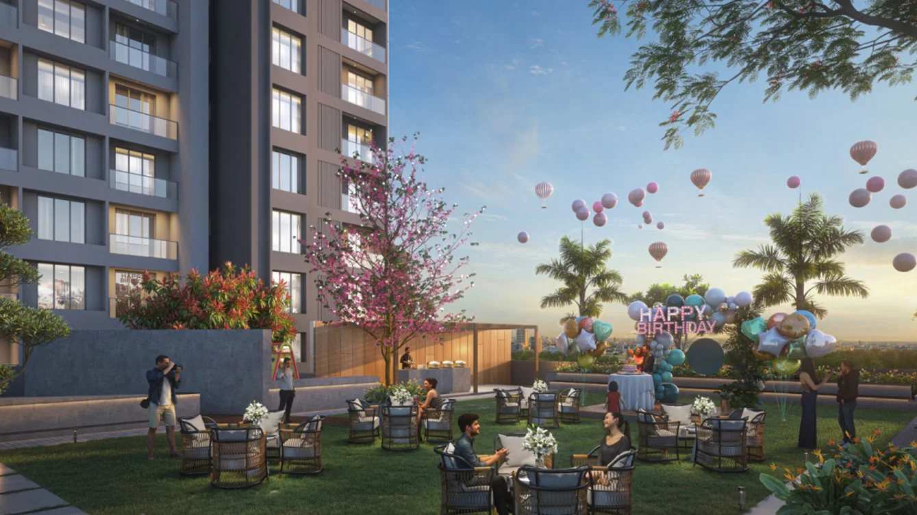 Arihant SkySuites Tathawade Party Lawn Image
